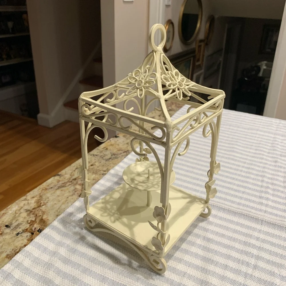 Metal Cage Candle Holder